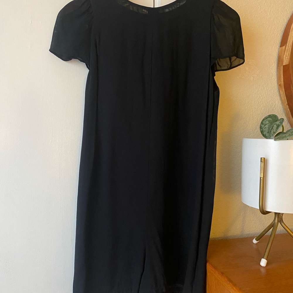 Reformation Black Jumpsuit silk feel